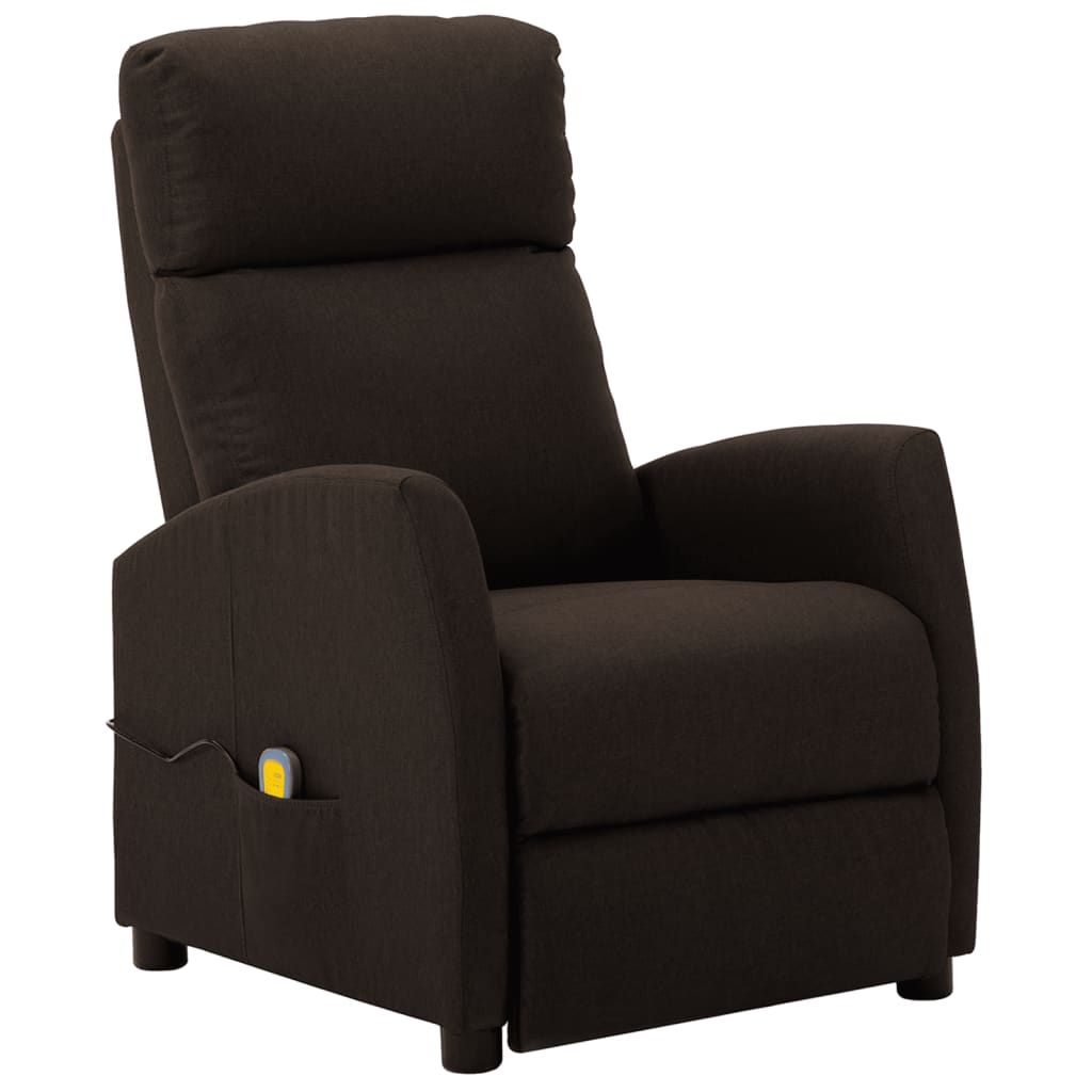 vidaXL Massage Recliner Chair Electric Push Cozy Armchair for Elderly Fabric-1