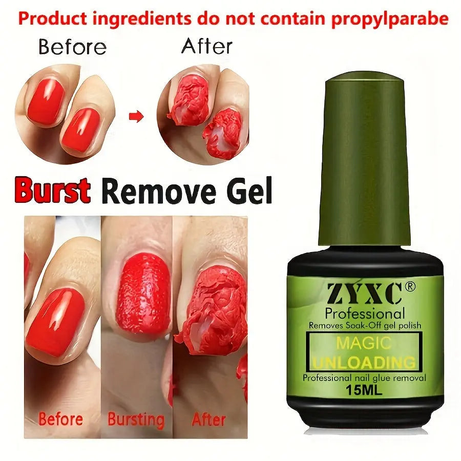 15ml Magic Soak-Off Quick Nail Glue Remover, Nail Polish Remover For Gel Nails Polish Best Products Online