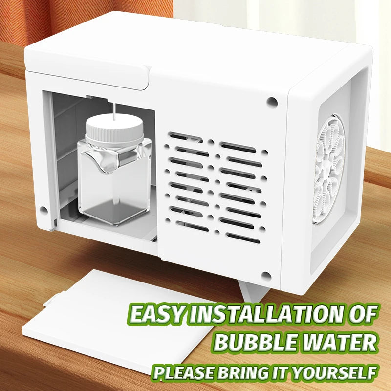 10 hole children's bubble toy small portable birthday outdoor blowing bubble machine without battery and bubble water