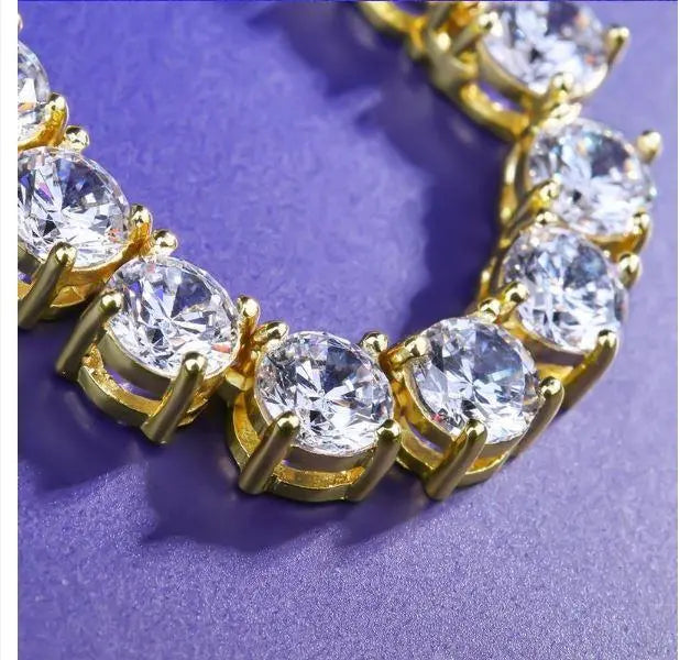 ROCK 4 MM One Row Tennis Chain | 960012 Lilac Quartz