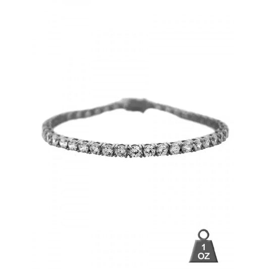 ROCK 4MM One Row Tennis Bracelet | 960541 Lilac Quartz