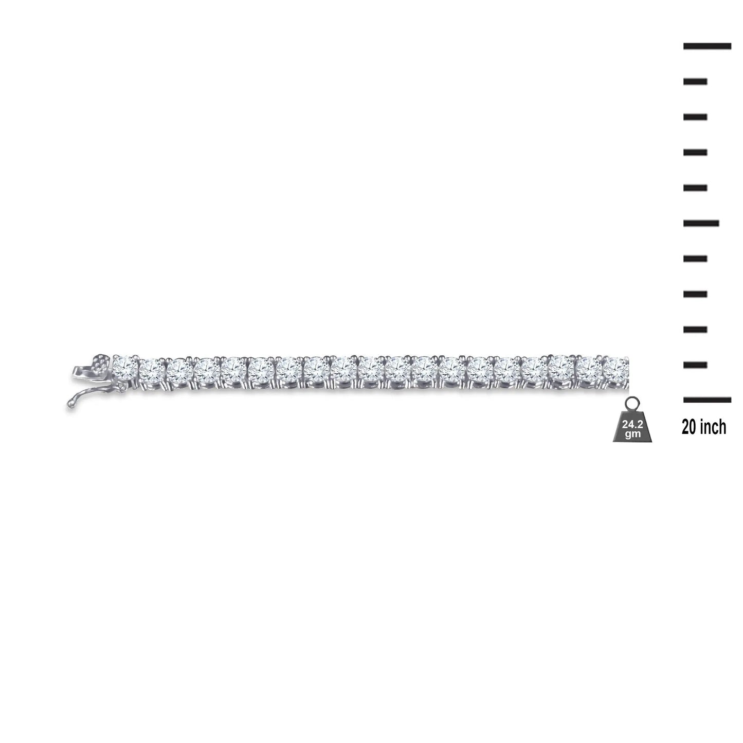 DAZE 3MM CZ Tennis Choker Chain | 961472 Lilac Quartz