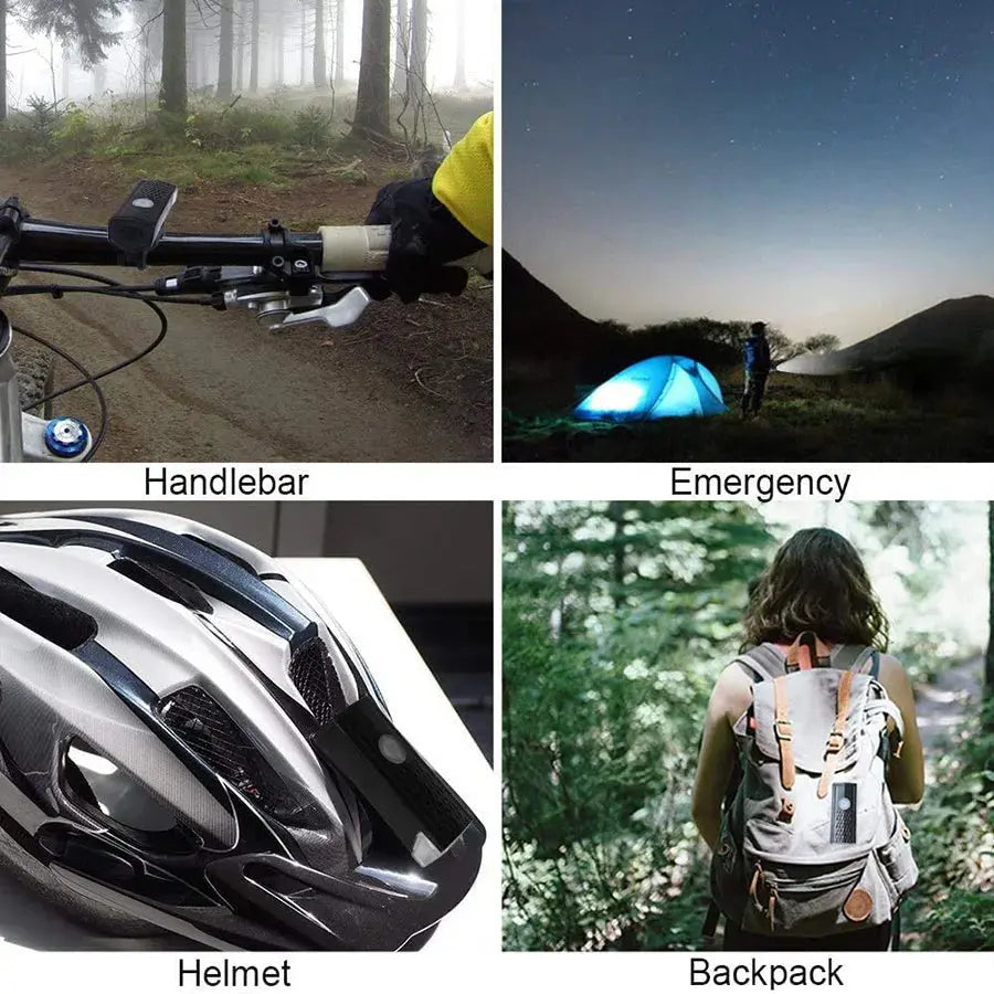 Bike Light Set Bicycle Headlight Taillight USB Rechargeable MTB Bike Front Rear Lamp Set Cycling Flashlight Bicycle Accessories Best Products Online