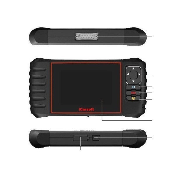 iCarsoft CR Plus ABS légzsák motor váltó szervíz intervallum kézifék diagnosztika-1