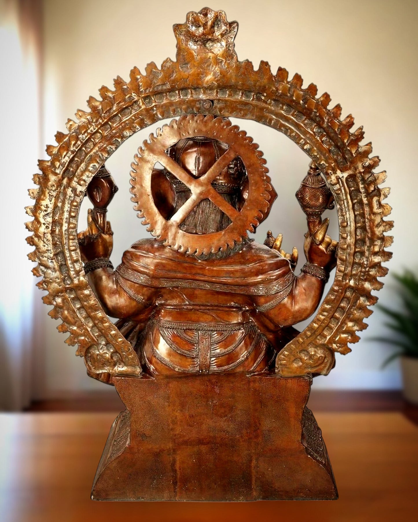 Monumental Pure Brass Lord Ganesha Statue β 230 kg | 6 Feet Tall-1