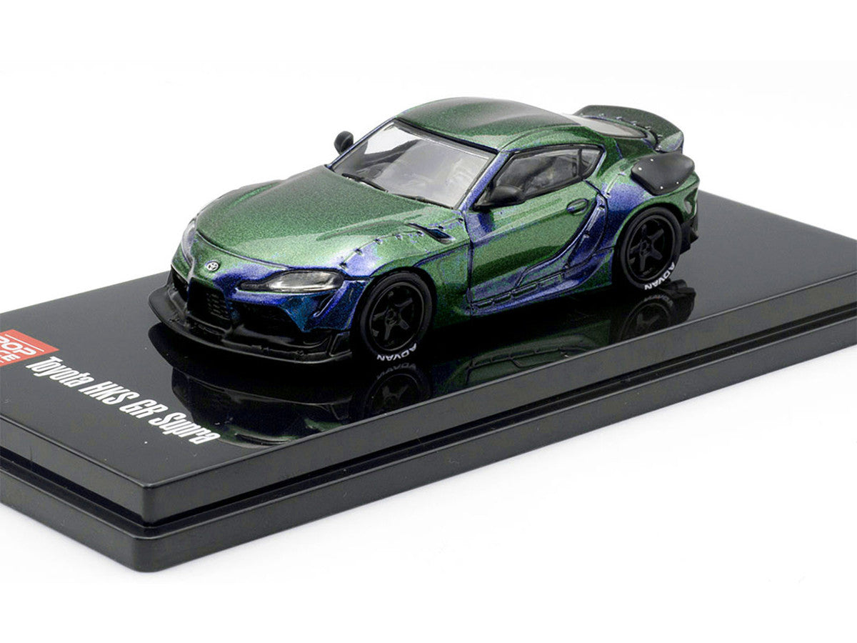 Toyota HKS GR Supra RHD (Right Hand Drive) Magic Purple Metallic 1/64 Diecast Model Car by Pop Race-2