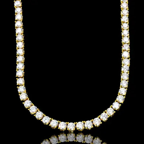 ROCK 4 MM One Row Tennis Chain | 960012 Lilac Quartz