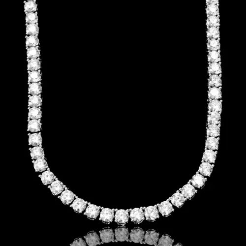 ROCK 4 MM One Row Tennis Chain | 960011 Lilac Quartz