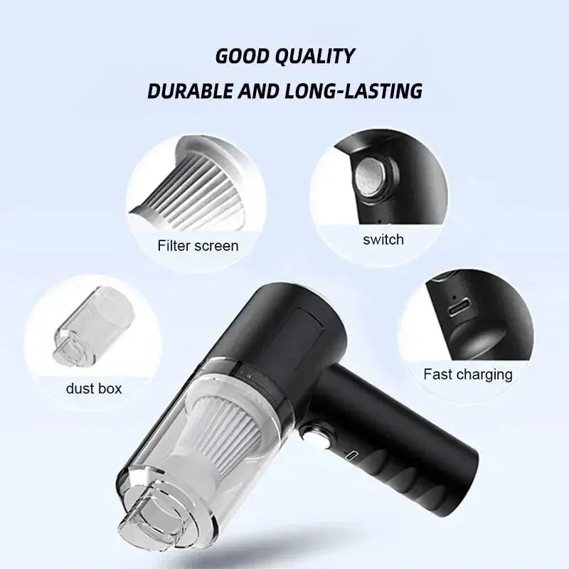 Portable Wireless Car Vacuum Cleaner Wireless Vacuum Cleaner Dual Use for Home and Car 120W High Power Powerful Vacuum Cleaner Best Products Online