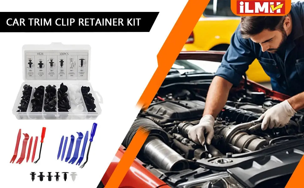 100pcs Auto Fastener Clip Kit Fender Rivet Clips Car Body Push Retainer Pin Rivet Bumper Door Trim Panel Retainer Car Clips Best Products Online