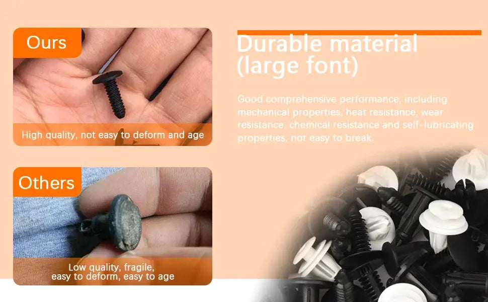 100pcs Auto Fastener Clip Kit Fender Rivet Clips Car Body Push Retainer Pin Rivet Bumper Door Trim Panel Retainer Car Clips Best Products Online