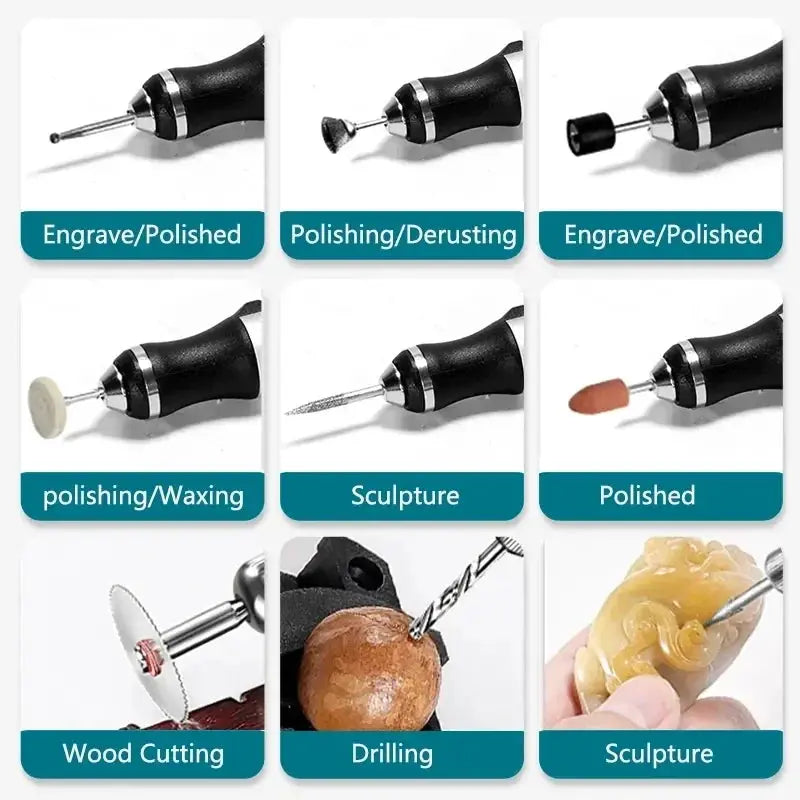 JANGKLIFE USB Cordless Rotary Tool Kit Woodworking Engraving Pen DIY For Jewelry Metal Glass Mini Wireless Drill Best Products Online