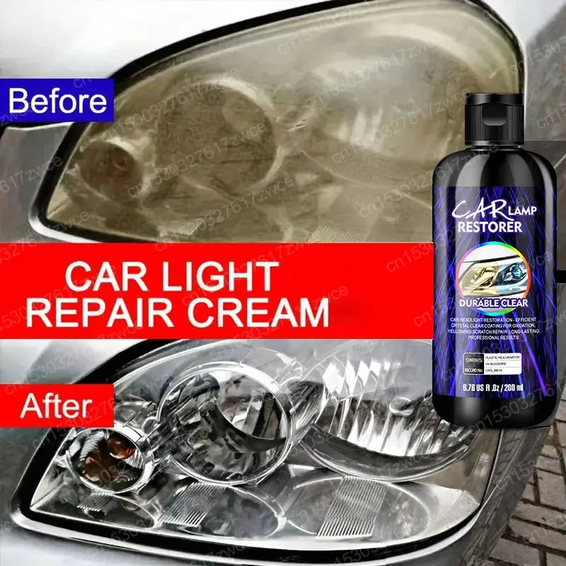 Car Headlight Restoration Polishing Headlamp Scratch Remover Repair Cleaning Paste Remove Oxidation Headlight Polish Liquid Best Products Online