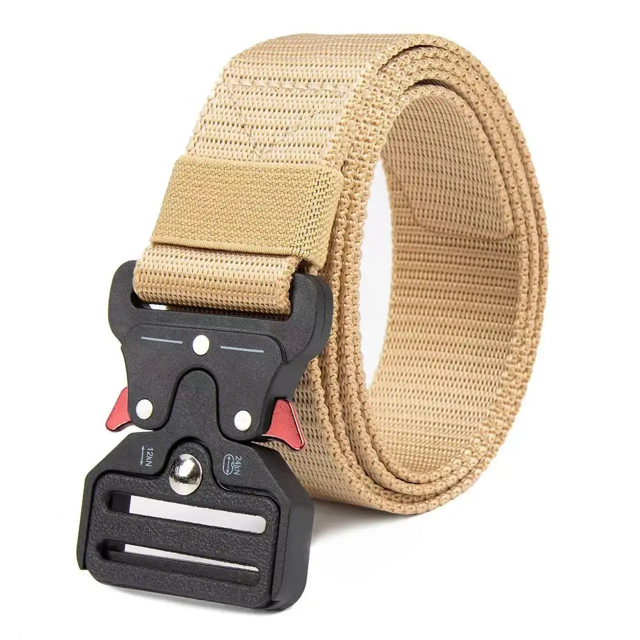 Men's Outdoor Multi-Function Belt Premium Canvas/Nylon Hybrid Waistband for Hiking Travel Unisex Tactical Belt Durable Buckle Best Products Online