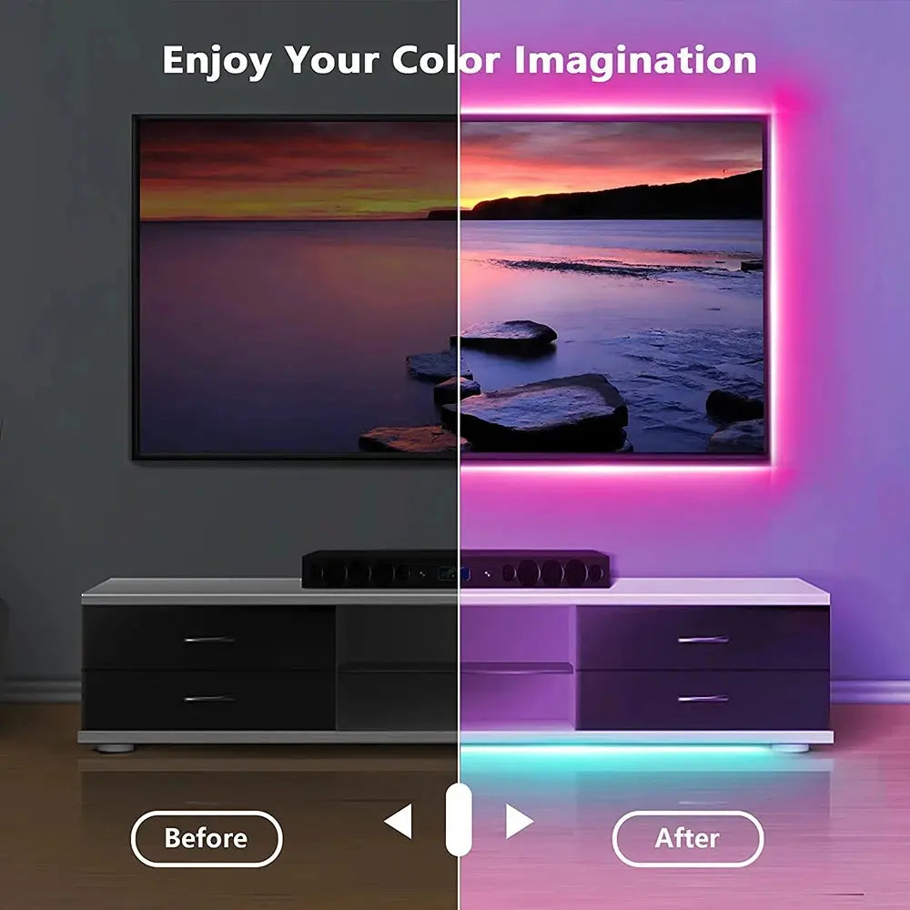 Tape Bluetooth USB LED Strip Light 5050 SMD 5V USB RGB Lights Flexible LED Lamp Tape Ribbon RGB Self-adhesive TV Desktop Diode Best Products Online