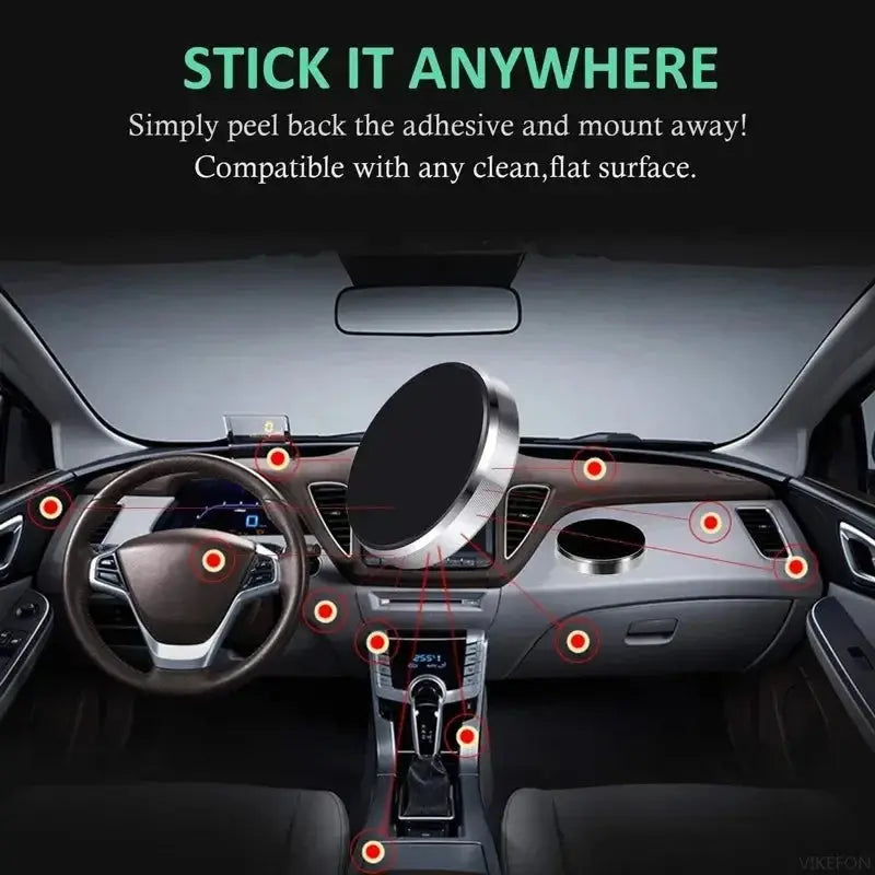 Magnetic Phone Car Holder Stand Universal Magnetic Mount Bracket Stick on Car Dashboard Wall for iPhone Samsung Xiaomi Huawei Best Products Online