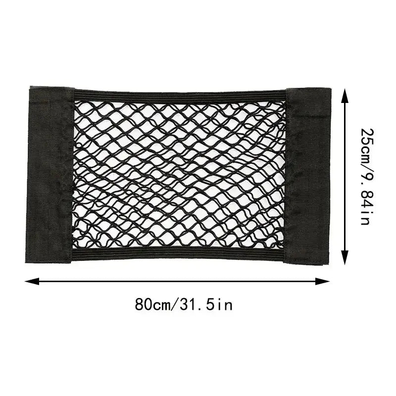 Car Rear Seat Storage Organizer Mesh Adjustable Elastic Straps Anti-Slip Net for SUV Sedan Vehicle Interior Organization Tools Best Products Online