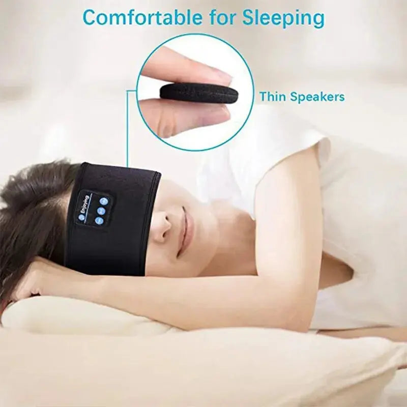 Fone Bluetooth Earphones Sports Sleeping Headband Elastic Wireless Headphones Music Eye Mask Wireless Bluetooth Headset Headband Best Products Online