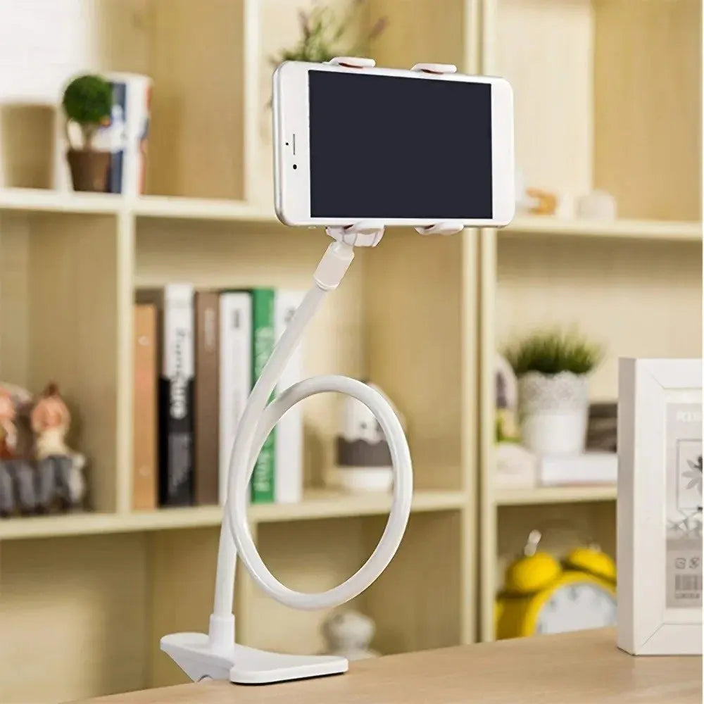 Lazy Bedside DesktopMobile Phone Clamp Bracket Flexible Long Arm Gooseneck Lazy Person Bracket With Handle Overhead Live Bracket Best Products Online