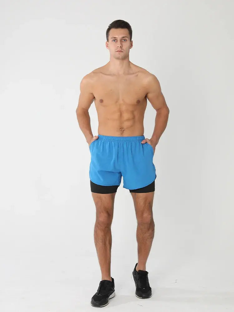 Men's Running Shorts 2025 New Release Gym Fitness 2-in-1 Exercise Summer Quick Dry Trendy Personalized Running Shorts Best Products Online