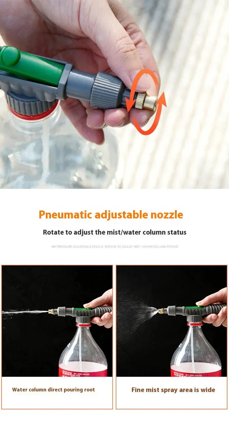 Watering Irrigation High Sprayer Water Pressure Flower Garden Gun Sprayer Head Juice Bottles Interface Plastic Trolley Spray Best Products Online
