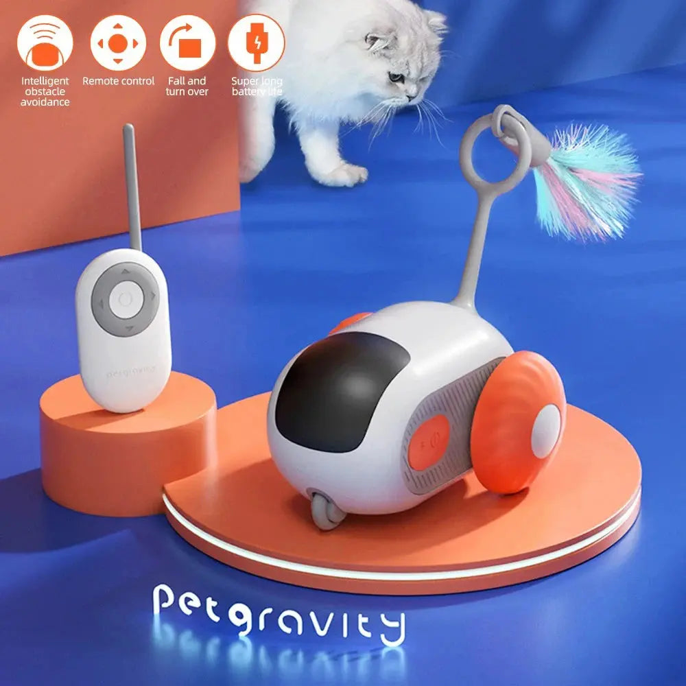 Smart Cat Toy 2 Modes Automatic Moving Remote Controlled Toy Car for Cats Dogs Interactive Playing Kitten Training Pet Supplies Best Products Online