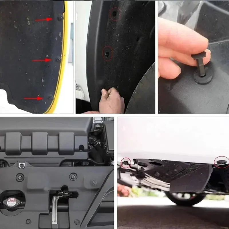 190 Pcs Auto Plastic Buckle Bumper Clips Fixing Nail Kit 6 Styles Plastic Retainer Fasteners Clip Car Body Push Rivets Parts Best Products Online