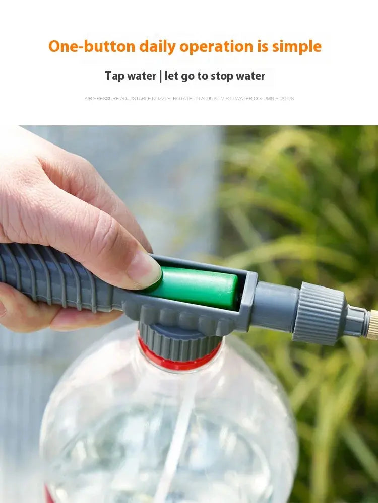 Watering Irrigation High Sprayer Water Pressure Flower Garden Gun Sprayer Head Juice Bottles Interface Plastic Trolley Spray Best Products Online