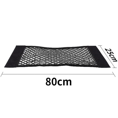 Car Back Rear Mesh Trunk Seat Elastic String Net Magic Sticker