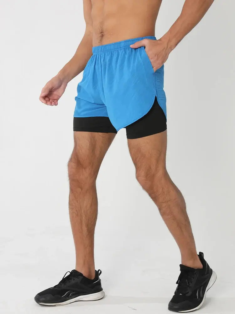 Men's Running Shorts 2025 New Release Gym Fitness 2-in-1 Exercise Summer Quick Dry Trendy Personalized Running Shorts Best Products Online