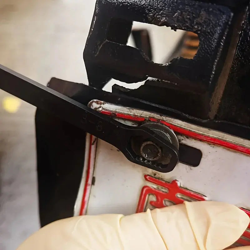 1pc Multi functional black 150mm long T-shaped wrench, adjustable self tightening double head wrench, portable manual tool for a Best Products Online