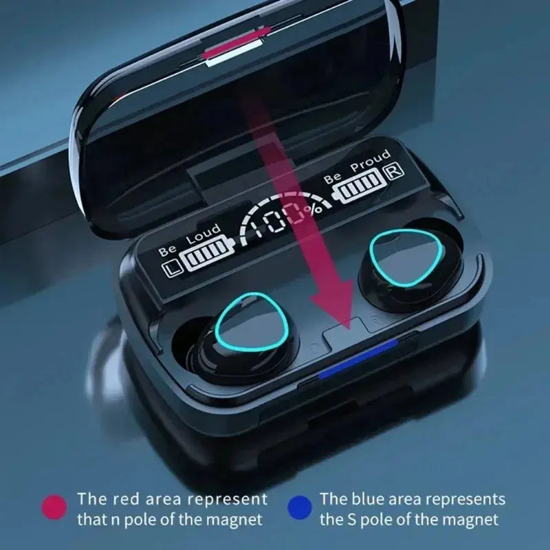 Original M10 Headphones Bluetooth Wireless Earpods Sports Stereo Noise Canceling Headphone Microphone Speaker Caixa De Som Gamer Best Products Online