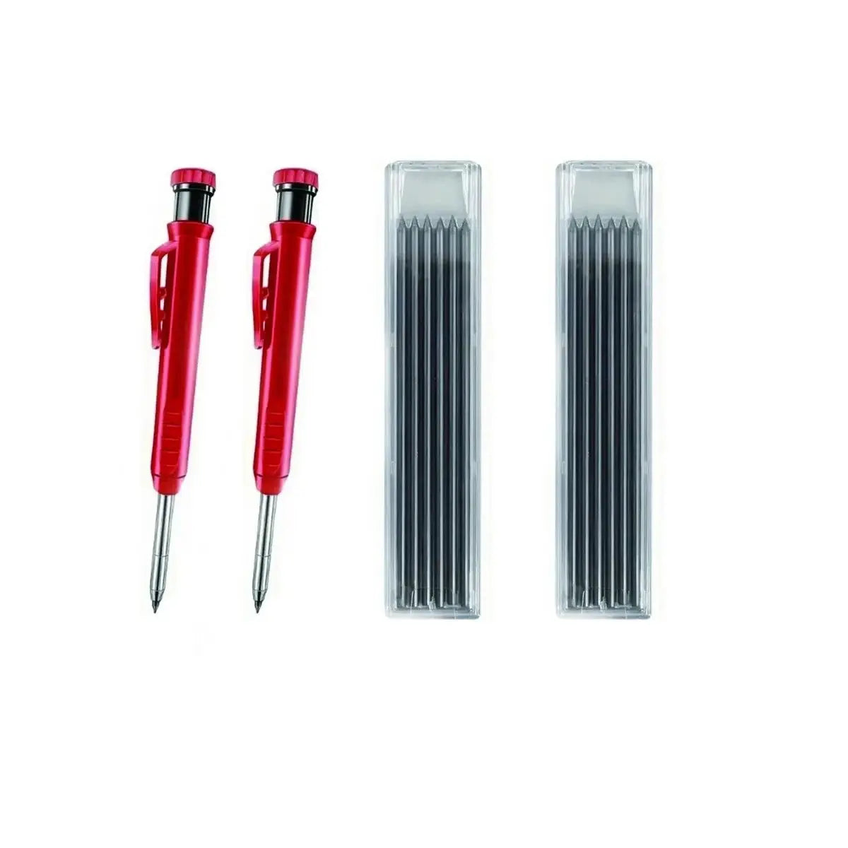Solid Carpenter Pencil Set Woodworking Tools Mechanical Pencil 5 Colors Refill Construction Job Tools Carpentry Marking Scriber Best Products Online