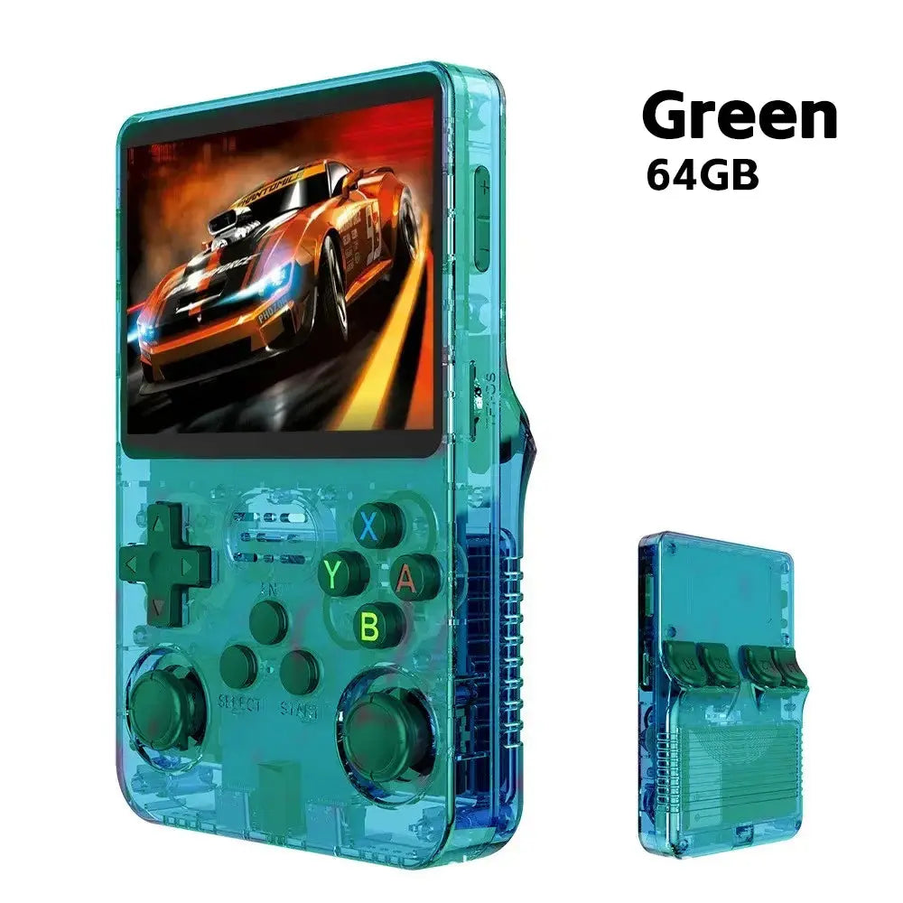 R36S Retro Handheld Video Game Console Linux System 3.5 Inch IPS Screen Portable Player 64GB GamesMultiple colors are available Best Products Online