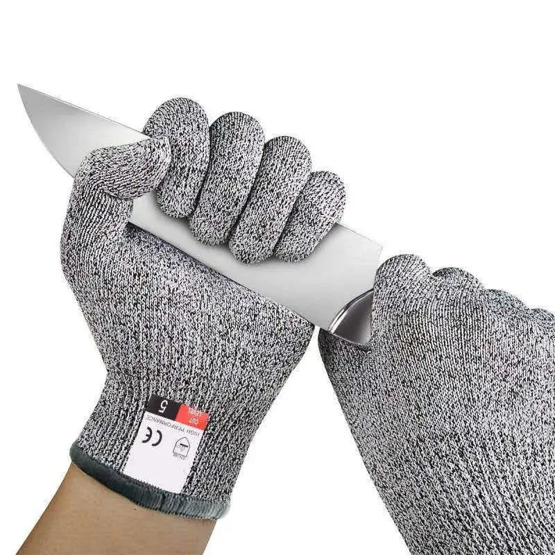 Grade 5 Cut-Resistant Kitchen Gloves – HPPE Protective Gloves for Glass Cutting, Scratch Resistance & Safety (Ideal for Gardener Best Products Online