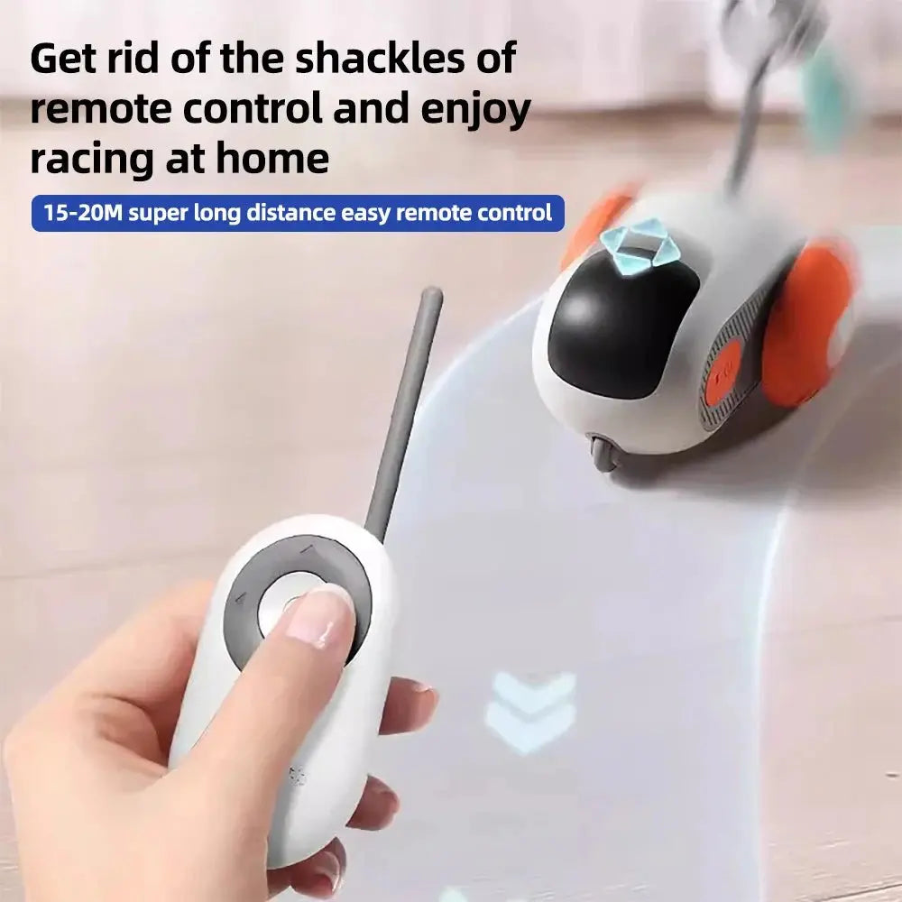 Smart Cat Toy 2 Modes Automatic Moving Remote Controlled Toy Car for Cats Dogs Interactive Playing Kitten Training Pet Supplies Best Products Online