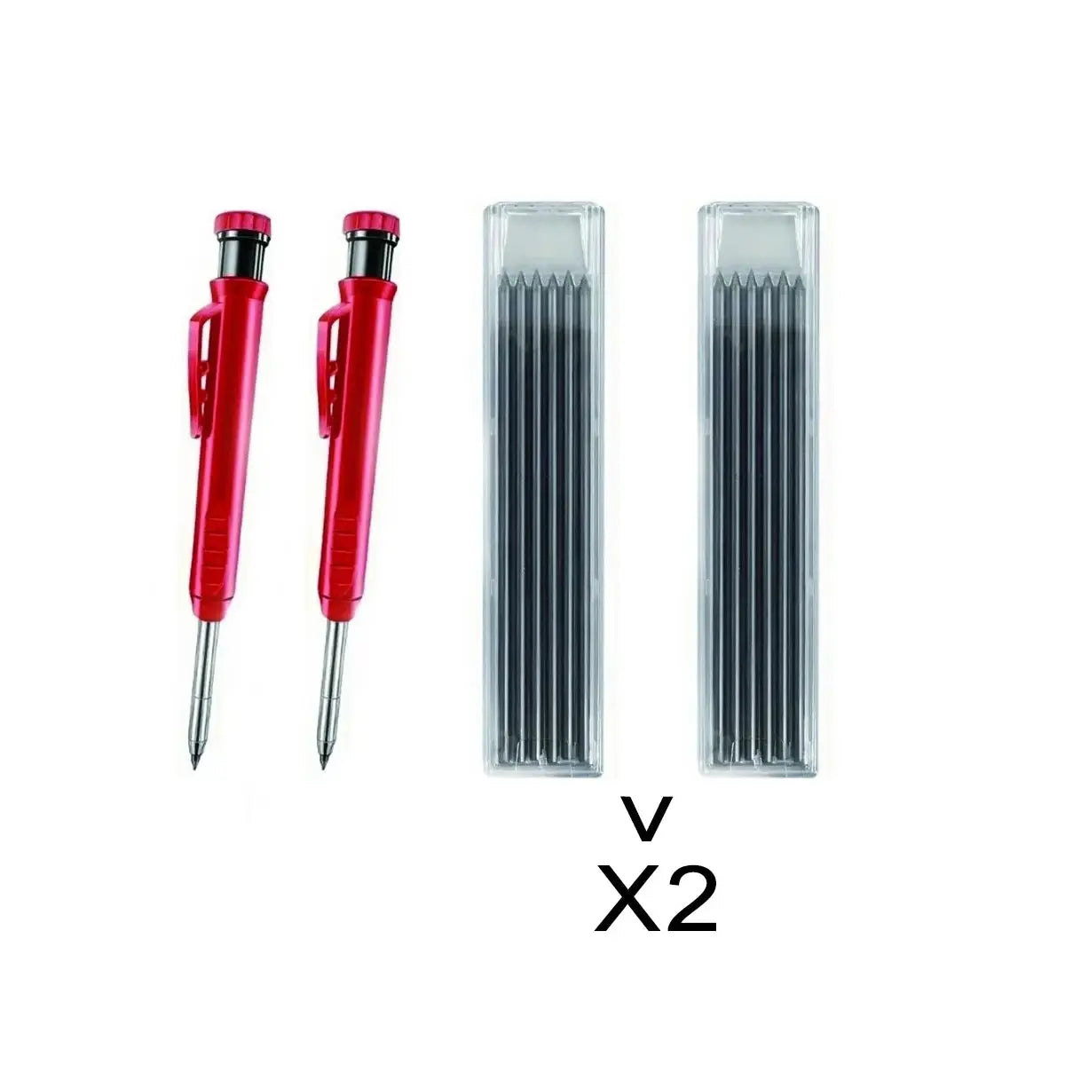 Solid Carpenter Pencil Set Woodworking Tools Mechanical Pencil 5 Colors Refill Construction Job Tools Carpentry Marking Scriber Best Products Online