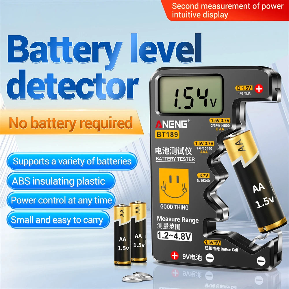 Ultra-small Battery Tester 9V AA AAA Button Cell Universal Household