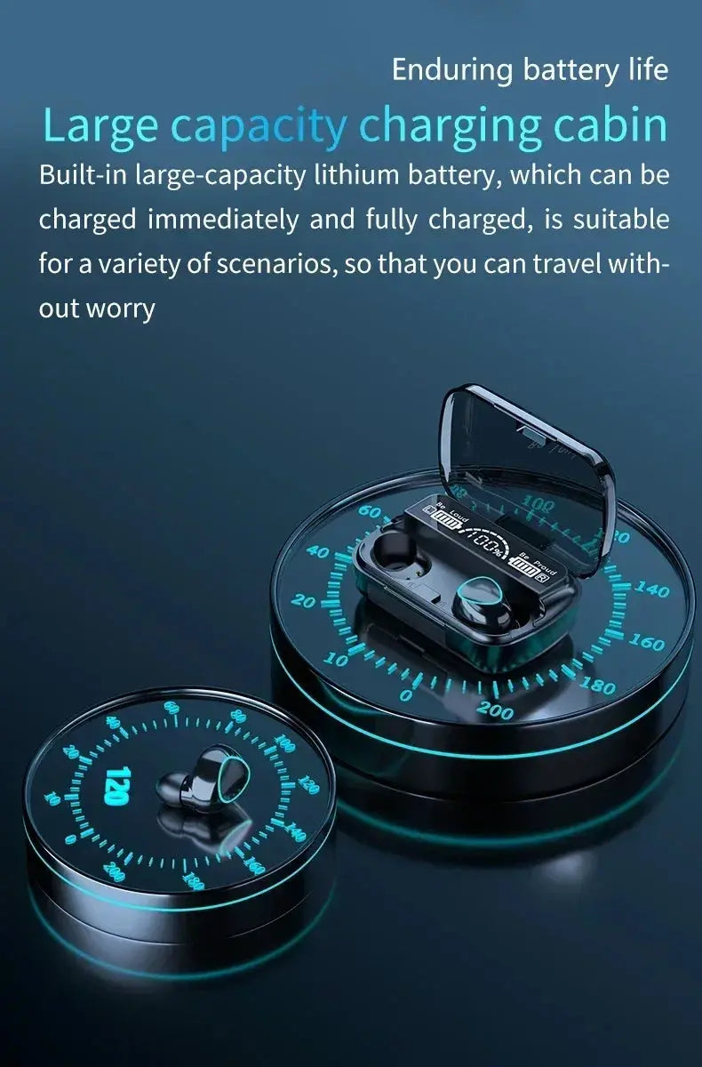 Original M10 Headphones Bluetooth Wireless Earpods Sports Stereo Noise Canceling Headphone Microphone Speaker Caixa De Som Gamer Best Products Online