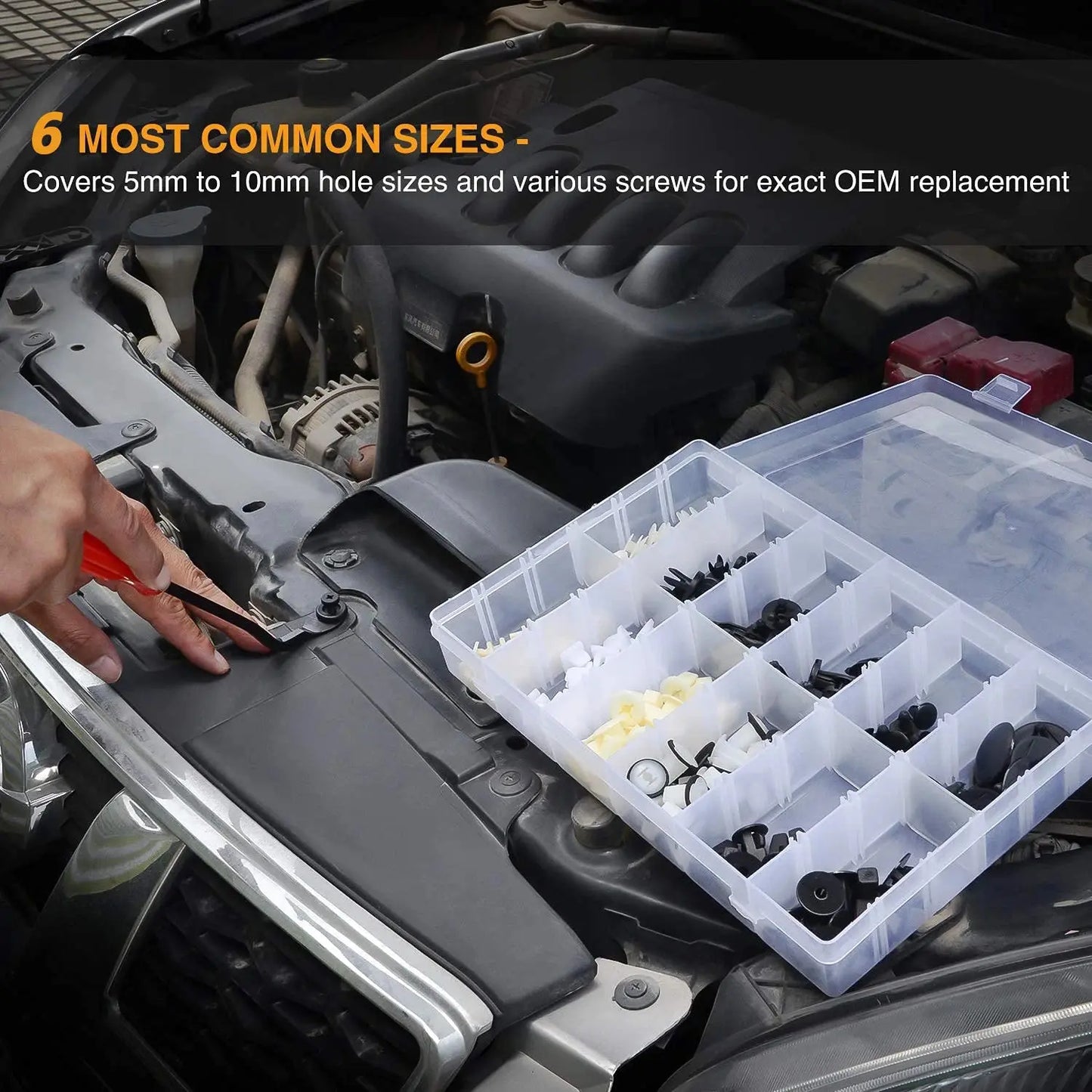100pcs Auto Fastener Clip Kit Fender Rivet Clips Car Body Push Retainer Pin Rivet Bumper Door Trim Panel Retainer Car Clips Best Products Online