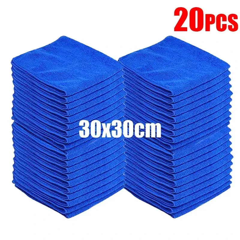 1-20Pcs Microfiber Towels Car Wash Drying Cloth Towel Household Cleaning Cloths Auto Detailing Polishing Cloth Home Clean Tools Best Products Online