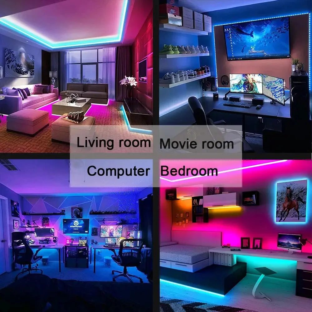 Tape Bluetooth USB LED Strip Light 5050 SMD 5V USB RGB Lights Flexible LED Lamp Tape Ribbon RGB Self-adhesive TV Desktop Diode Best Products Online