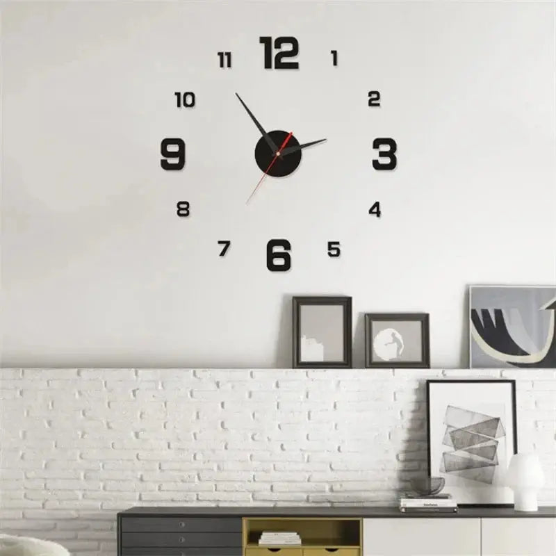 Luminous Digital Clock DIY Stereoscopic Wall Clock Silent Clock Living Room Bedroom Wall Clock Home Decorations Best Products Online