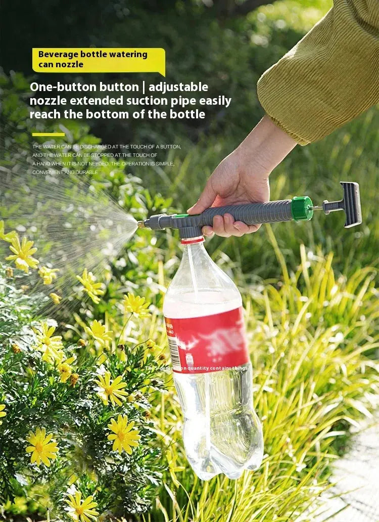Watering Irrigation High Sprayer Water Pressure Flower Garden Gun Sprayer Head Juice Bottles Interface Plastic Trolley Spray Best Products Online
