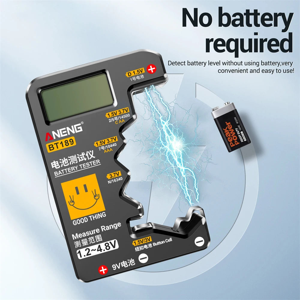 Ultra-small Battery Tester 9V AA AAA Button Cell Universal Household