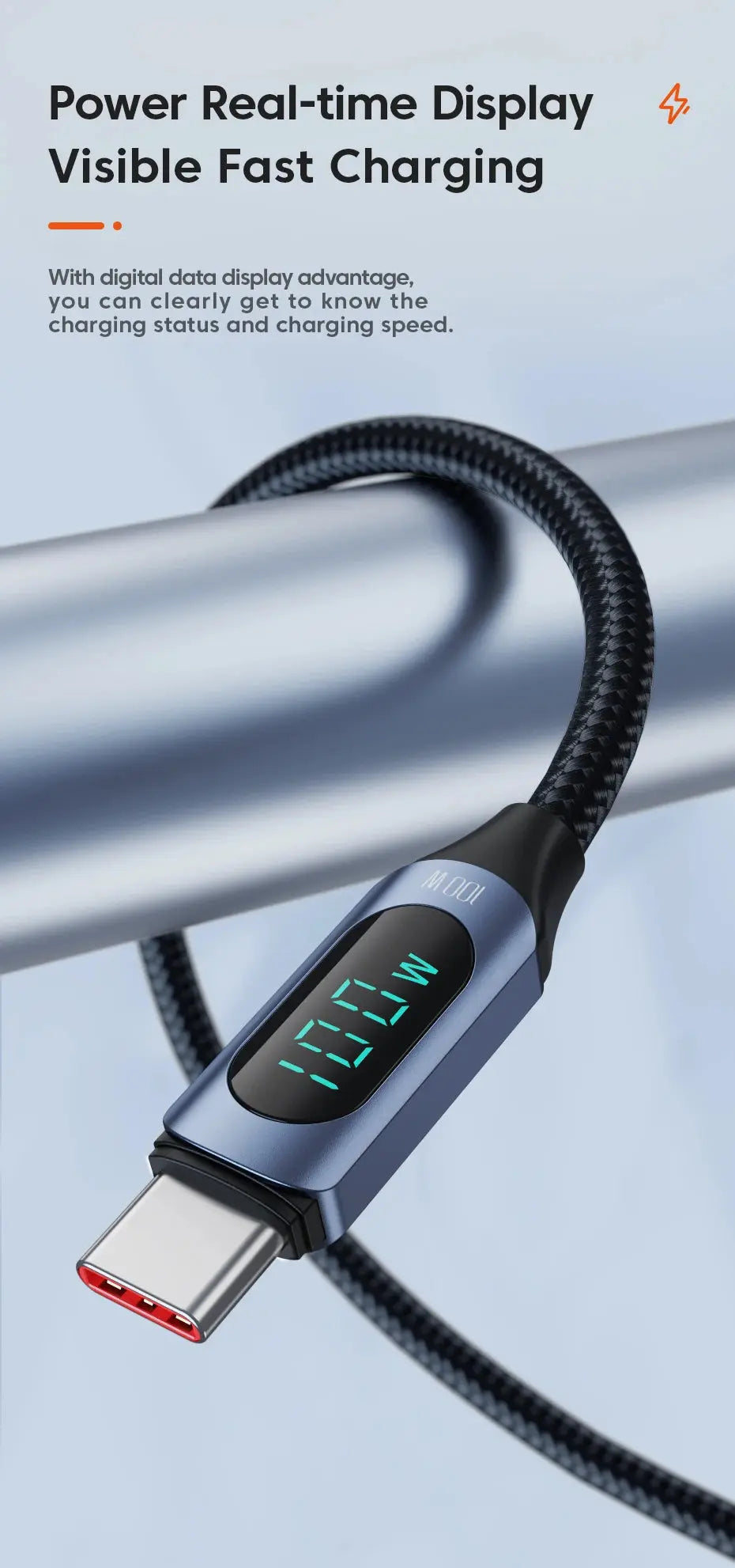 Toocki Type C to Type C Cable 100W PD Fast Charging Charger USB C to USB C Display Cable For Xiaomi POCO F3 Realme Macbook iPad Best Products Online
