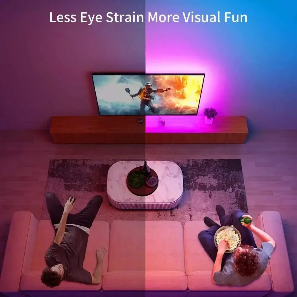 RGB LED Strip Light SMD 5050 USB Remote&APP Control Bluetooth Flexible Tape Diode Ribbon for TV Backdrop Living Room Bedroom Best Products Online