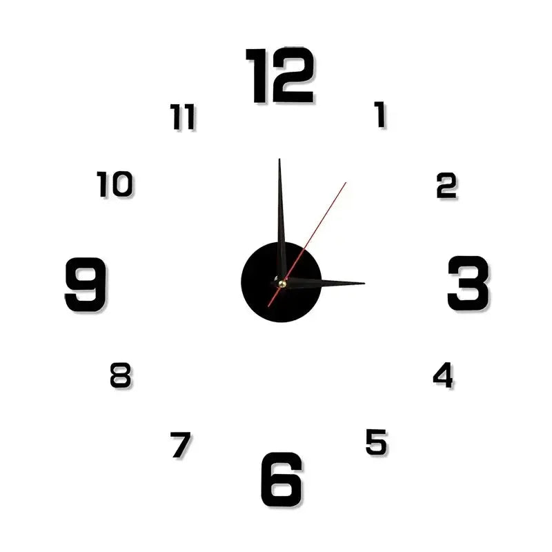 Luminous Digital Clock DIY Stereoscopic Wall Clock Silent Clock Living Room Bedroom Wall Clock Home Decorations Best Products Online