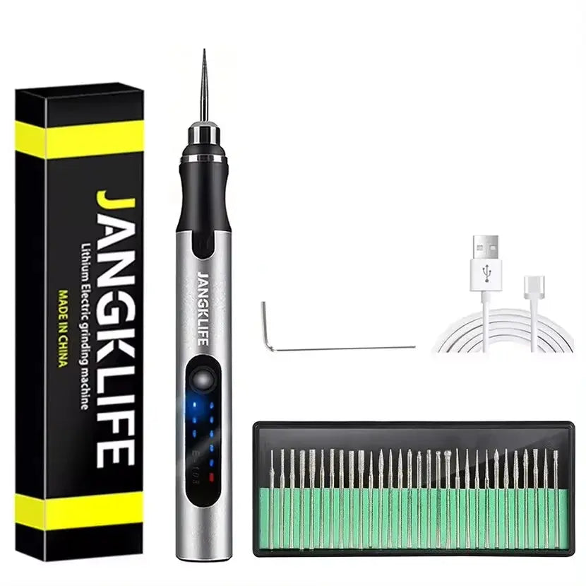 JANGKLIFE USB Cordless Rotary Tool Kit Woodworking Engraving Pen DIY For Jewelry Metal Glass Mini Wireless Drill Best Products Online