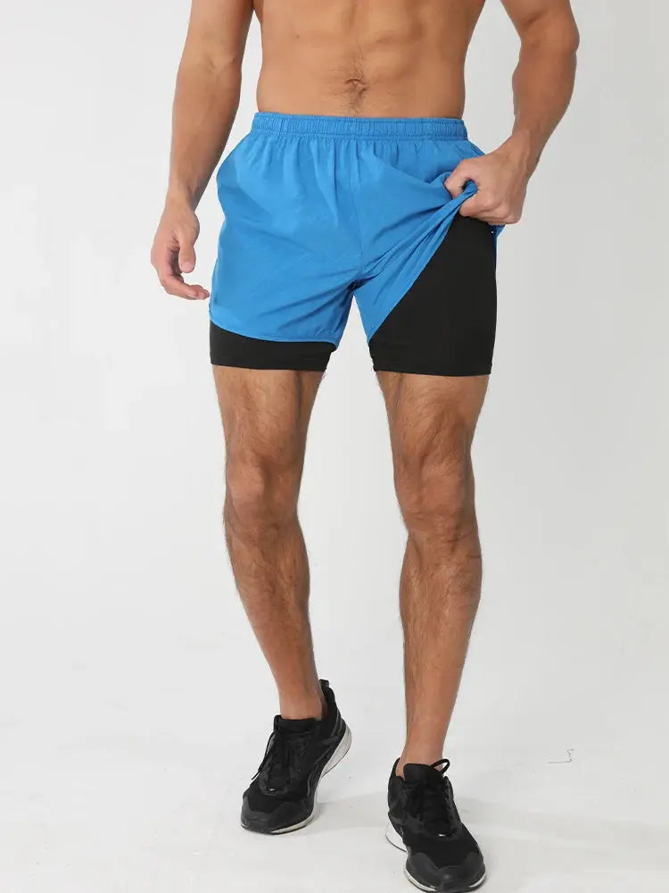 Men's Running Shorts 2025 New Release Gym Fitness 2-in-1 Exercise Summer Quick Dry Trendy Personalized Running Shorts Best Products Online